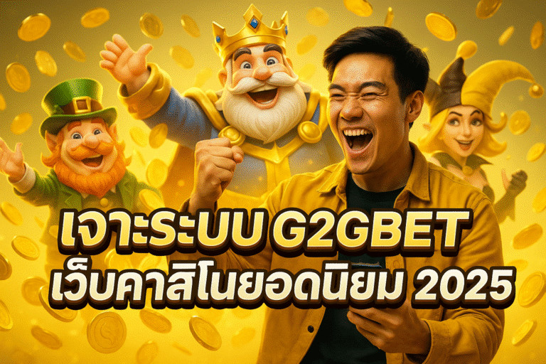 เจาะระบบ G2GBET คาสิโนยอดนิยม 2025