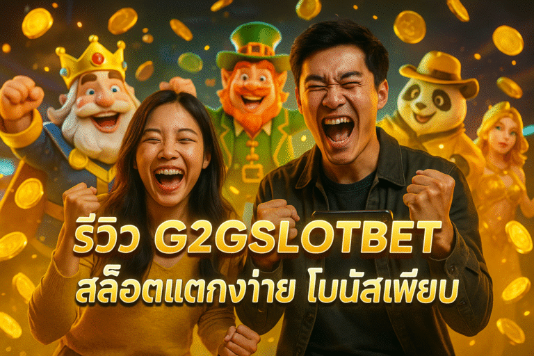 รีวิว G2GSLOTBET สล็อตแตกง่าย โบนัสเพียบ