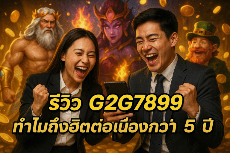 รีวิว G2G7899 ทำไมถึงฮิตต่อเนื่องกว่า 5 ปี