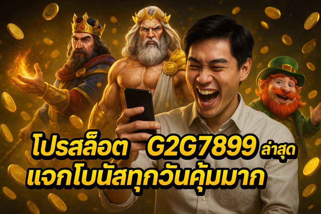 โปรสล็อต G2G7899 ล่าสุด แจกโบนัสทุกวันคุ้มมาก