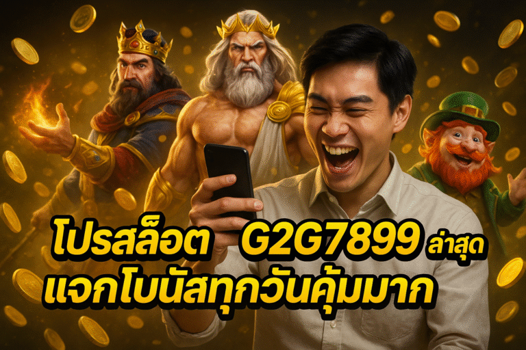 โปรสล็อต G2G7899 ล่าสุด แจกโบนัสทุกวันคุ้มมาก